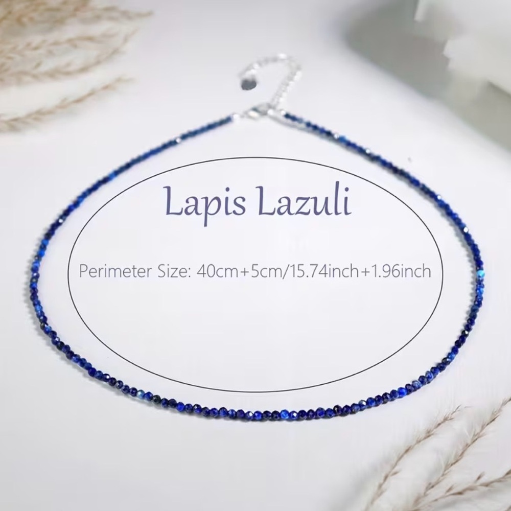 Lapis Lazuli Beaded Choker - Picture 4 of 7